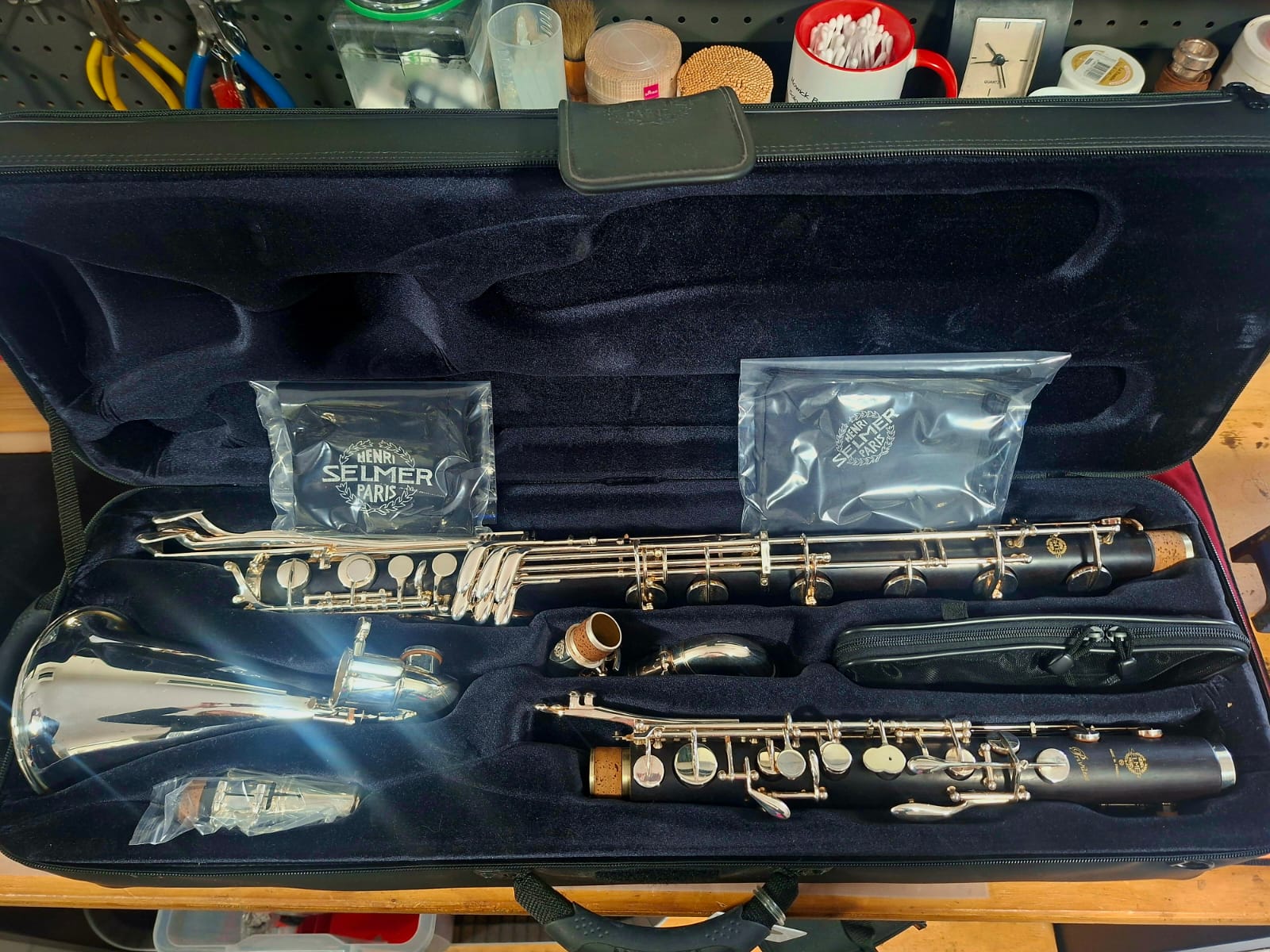 Pre-Loved Henri SELMER Paris Privilege Low C Bass Clarinet - Image 18