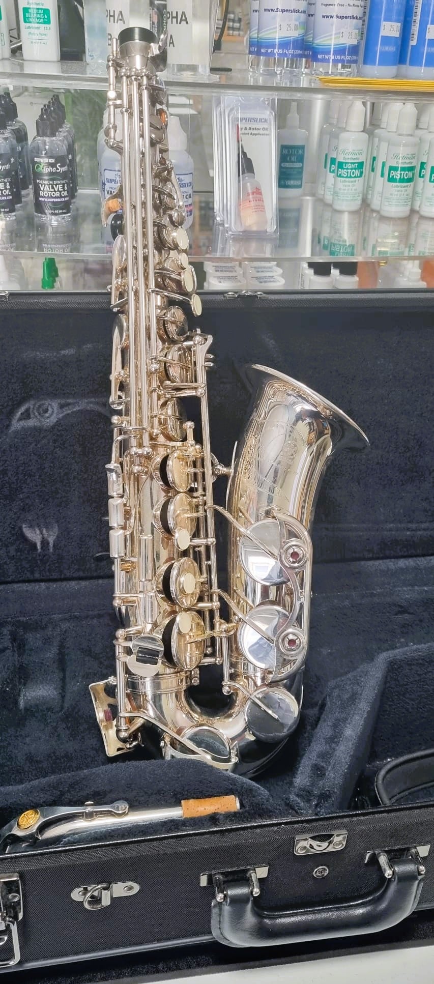 Pre-loved Yamaha Alto Sax YAS62 Silverplated - Image 2